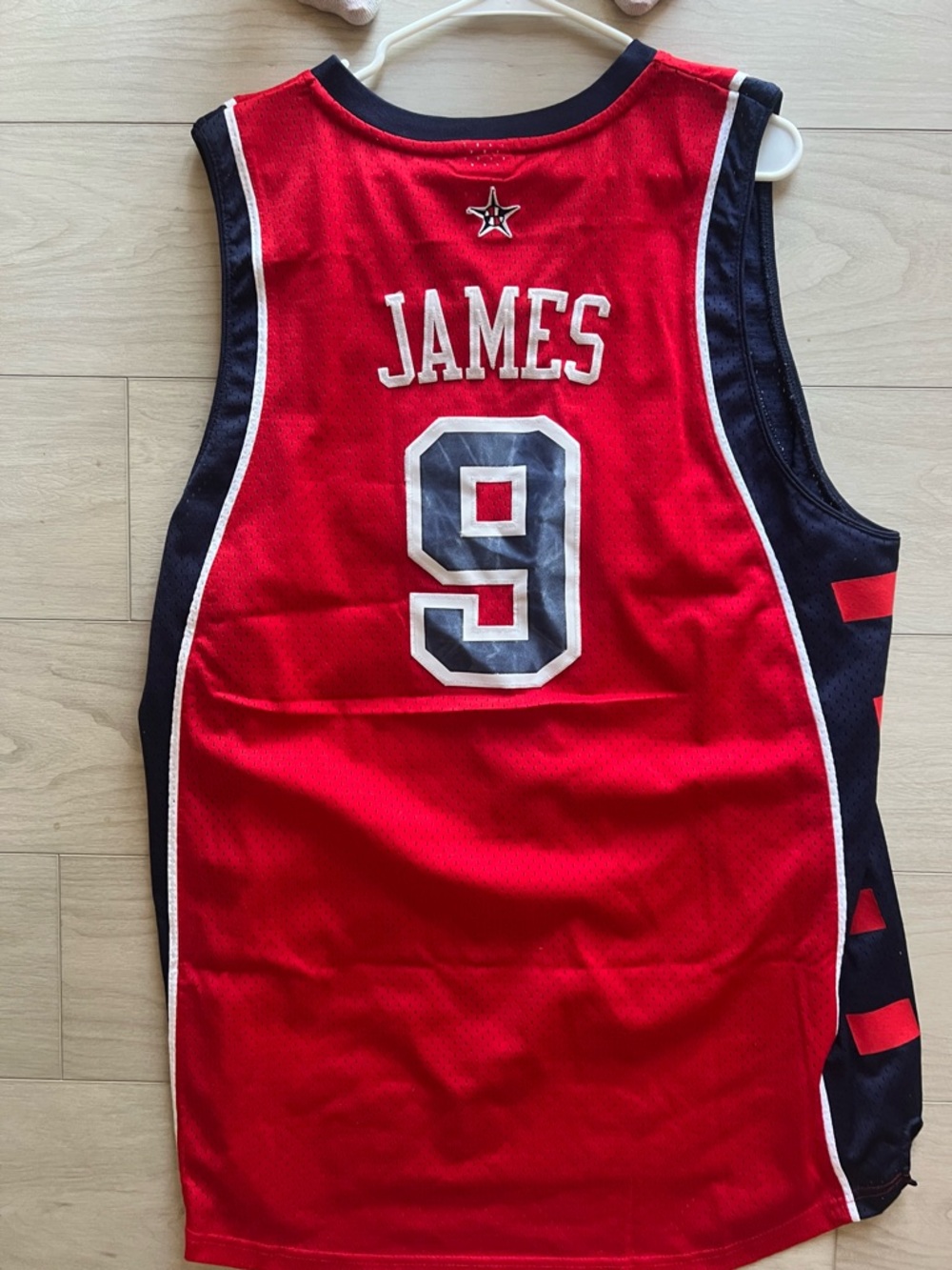 Lebron James 2004 Reebok USA Basketball Jersey #9 - Picture 3 of 4
